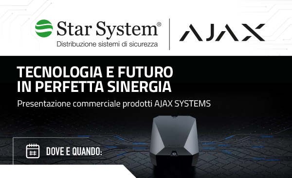 Tecnologia e futuro in perfetta sinergia - Presentazione commerciale prodotti AJAX SYSTEMS