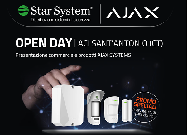 Open Day con AJAX SYSTEMS - Presentazione commerciale prodotti AJAX Systems