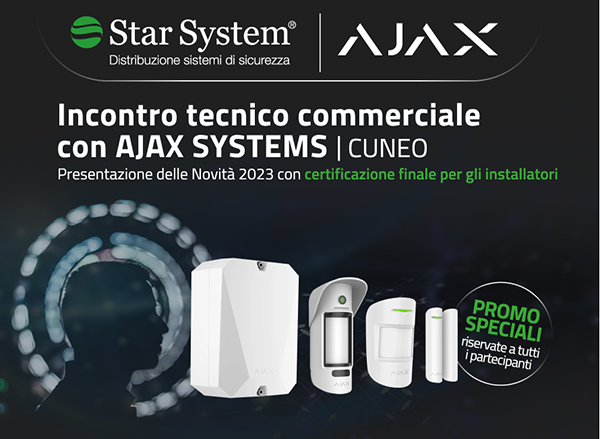 Incontro tecnico commerciale con AJAX SYSTEMS | CUNEO