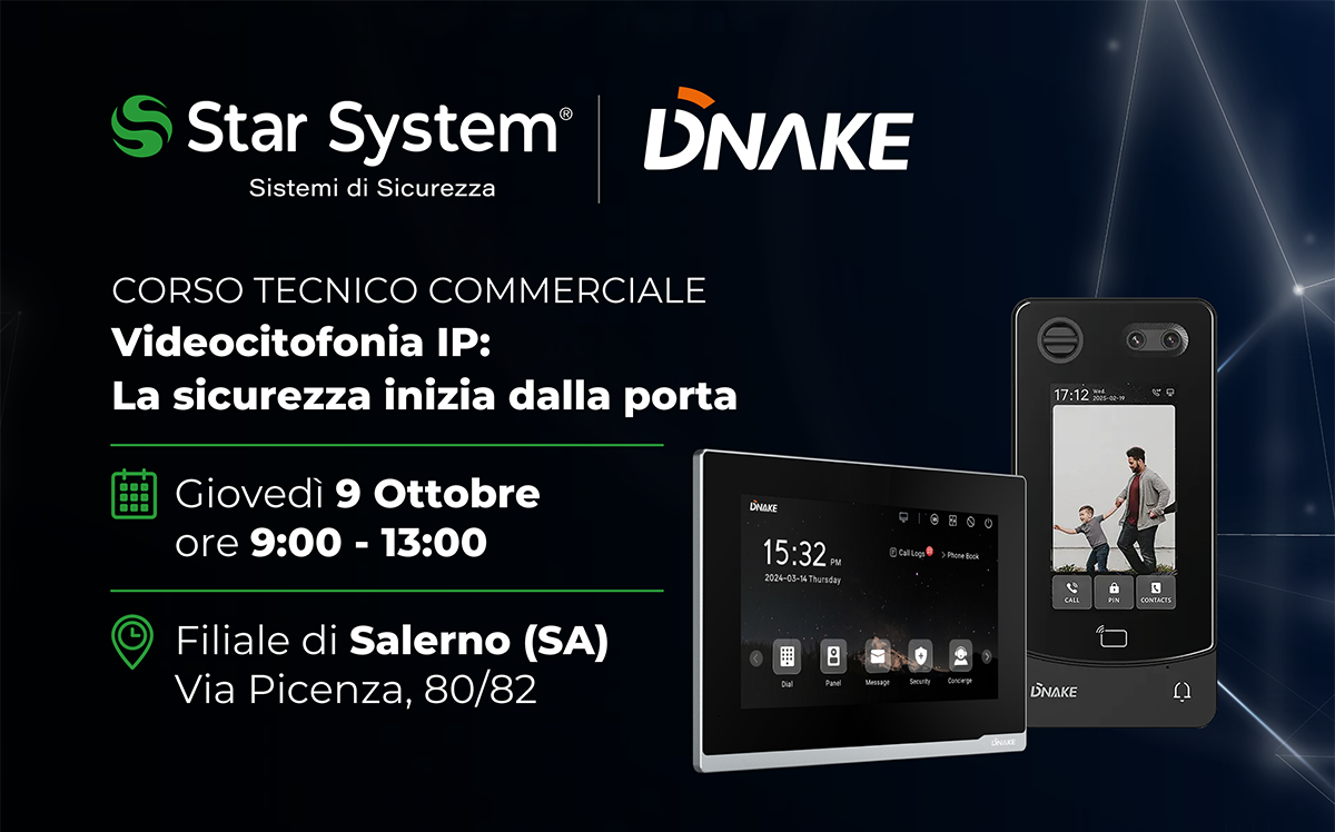 INCONTRO TECNICO COMMERCIALE: Videocitofonia IP: La sicurezza inizia dalla porta