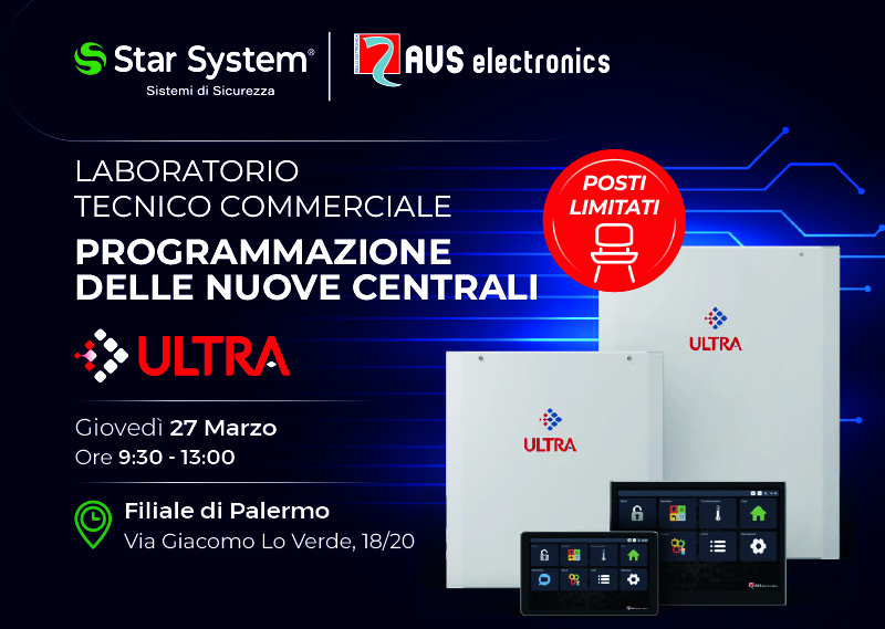 AVS - LABORATORIO TECNICO COMMERCIALE - PROGRAMMAZIONE DELLE NUOVE CENTRALI ULTRA