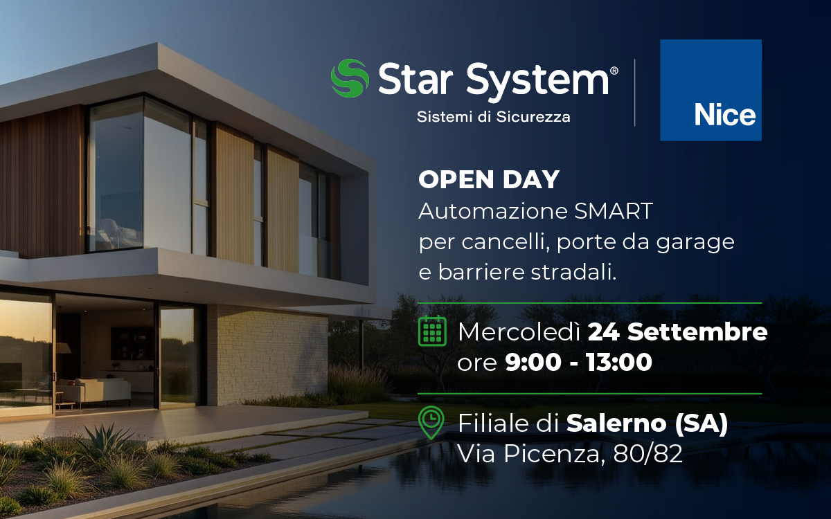 OPEN DAY: Automazione SMART per cancelli, porte da garage e barriere stradali